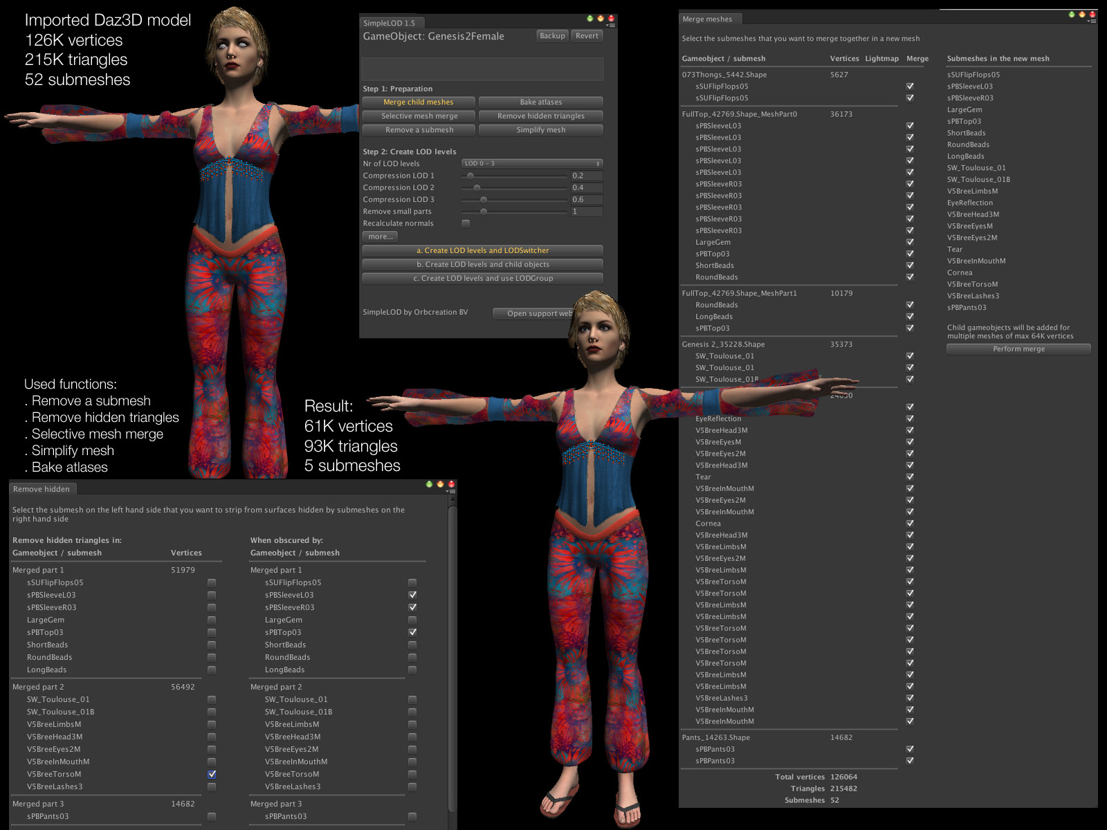 For this example, I created a basic Daz3D model with some default clothes.

Next I selected File - Export and Autodesk FBX. This window pops up: 
I selected Merge Clothing into Figure Skeleton beca...